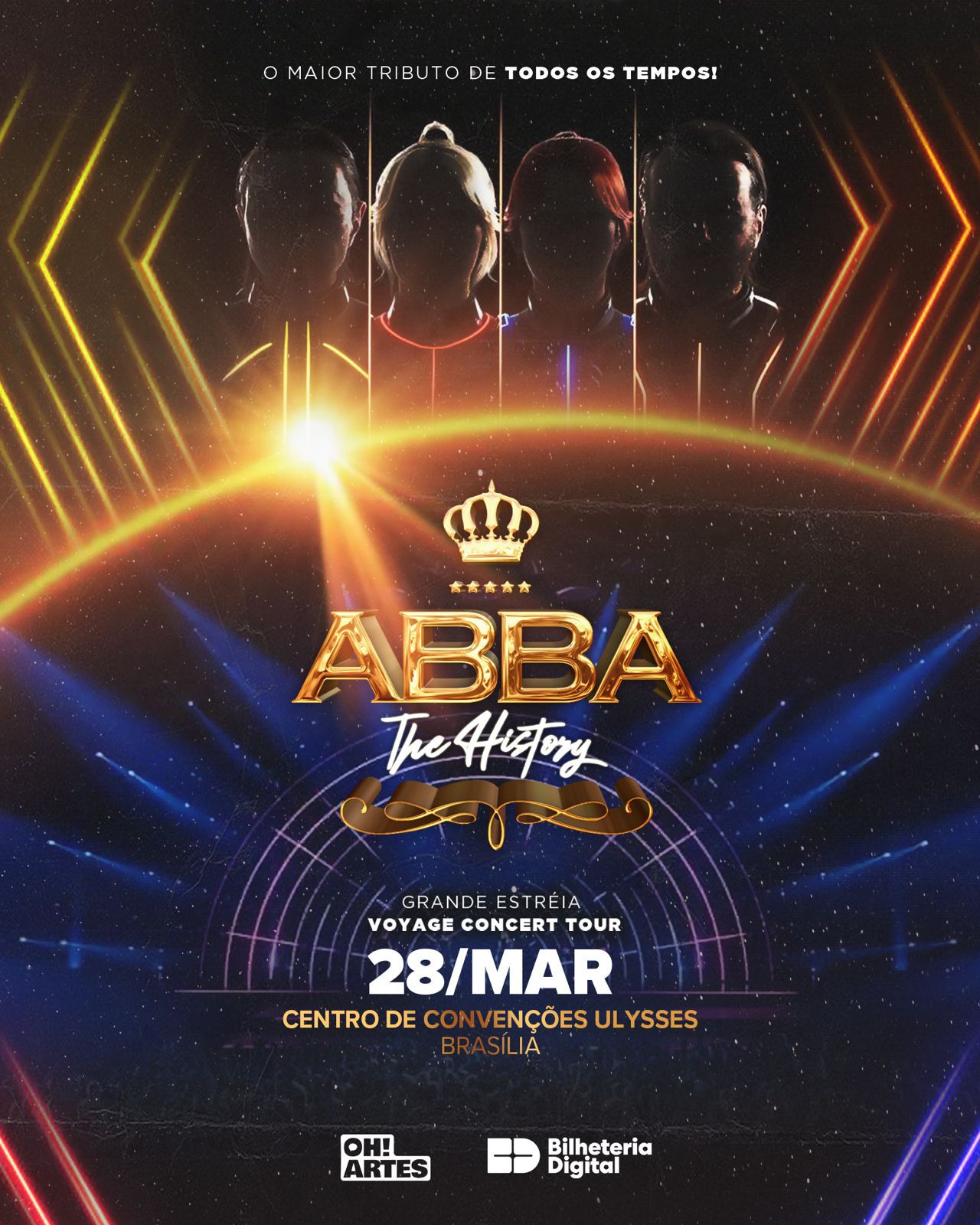 ABBA The History em Brasília | Oh! Artes
